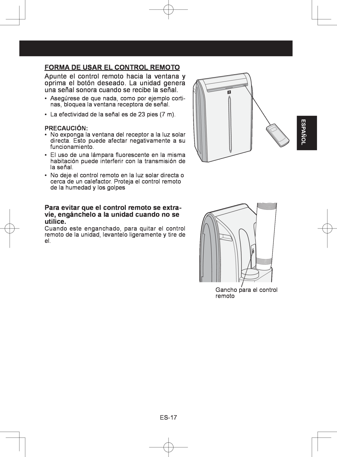 Sharp CV-2P10SC operation manual Forma De Usar El Control Remoto 