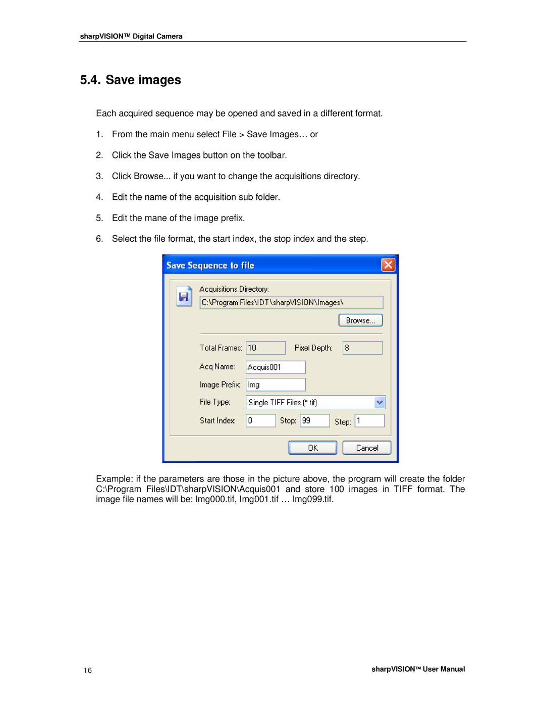 Sharp DIGITAL CAMERA manual Save images 