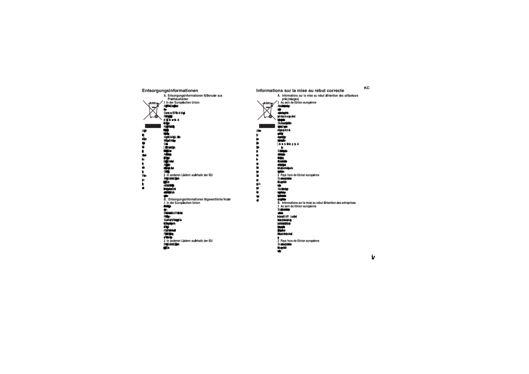 Sharp DK-CL8PH(GR), DK-CL8PH(BK), DK-CL8PH(PK) Anderen Ländern außerhalb der EU, Pays hors de lUnion européenne 