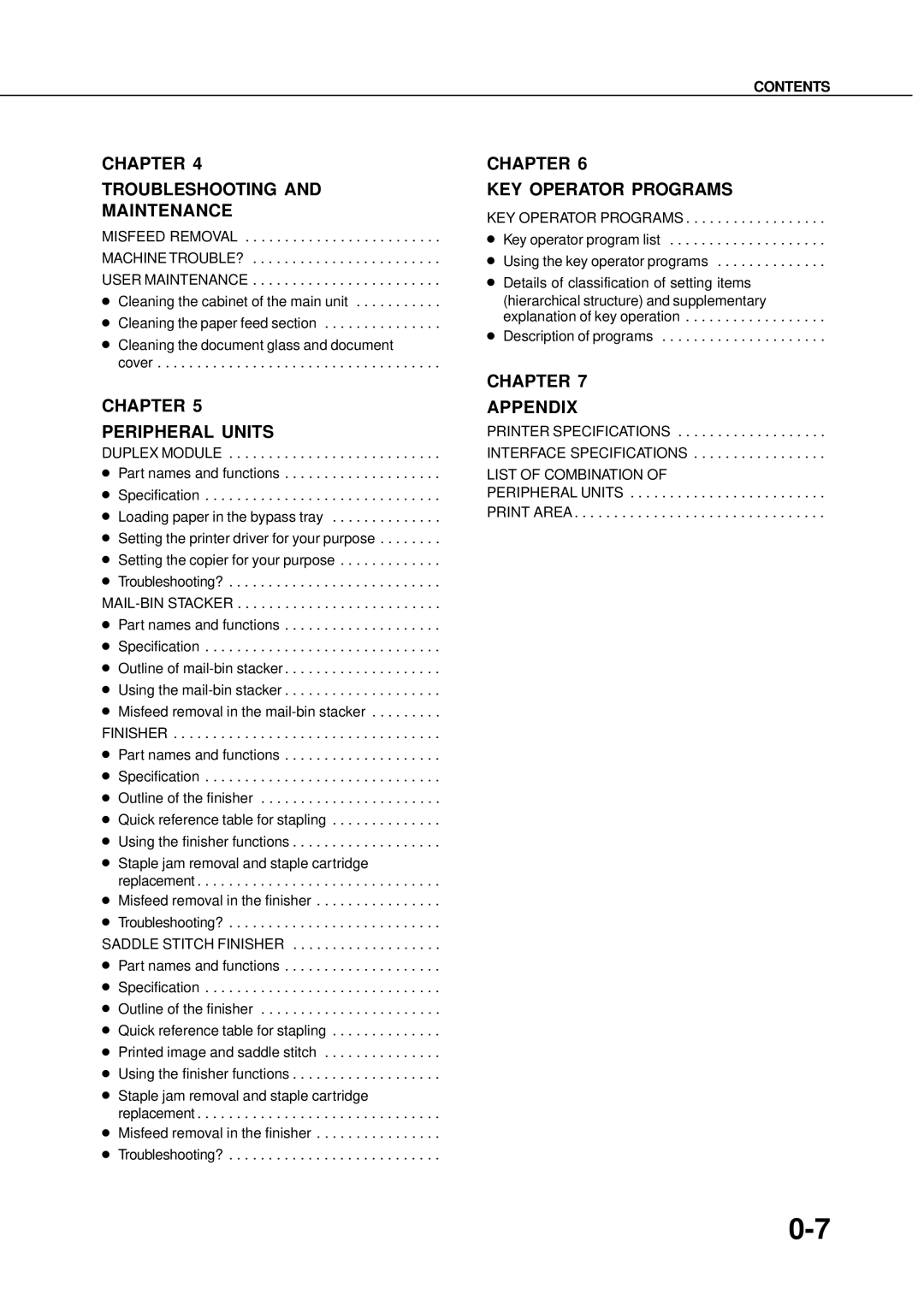 Sharp DM-3551, DM-4551, DM-3501, DM-4500, DM-4501, DM-3500, AR-P350, AR-P450 operation manual Chapter Troubleshooting Maintenance 