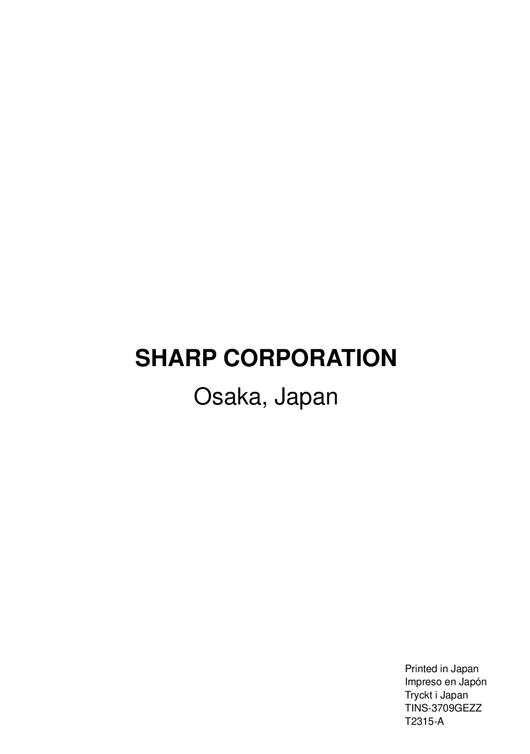 Sharp DV-L70S, DV-L70BL operation manual Sharp Corporation 