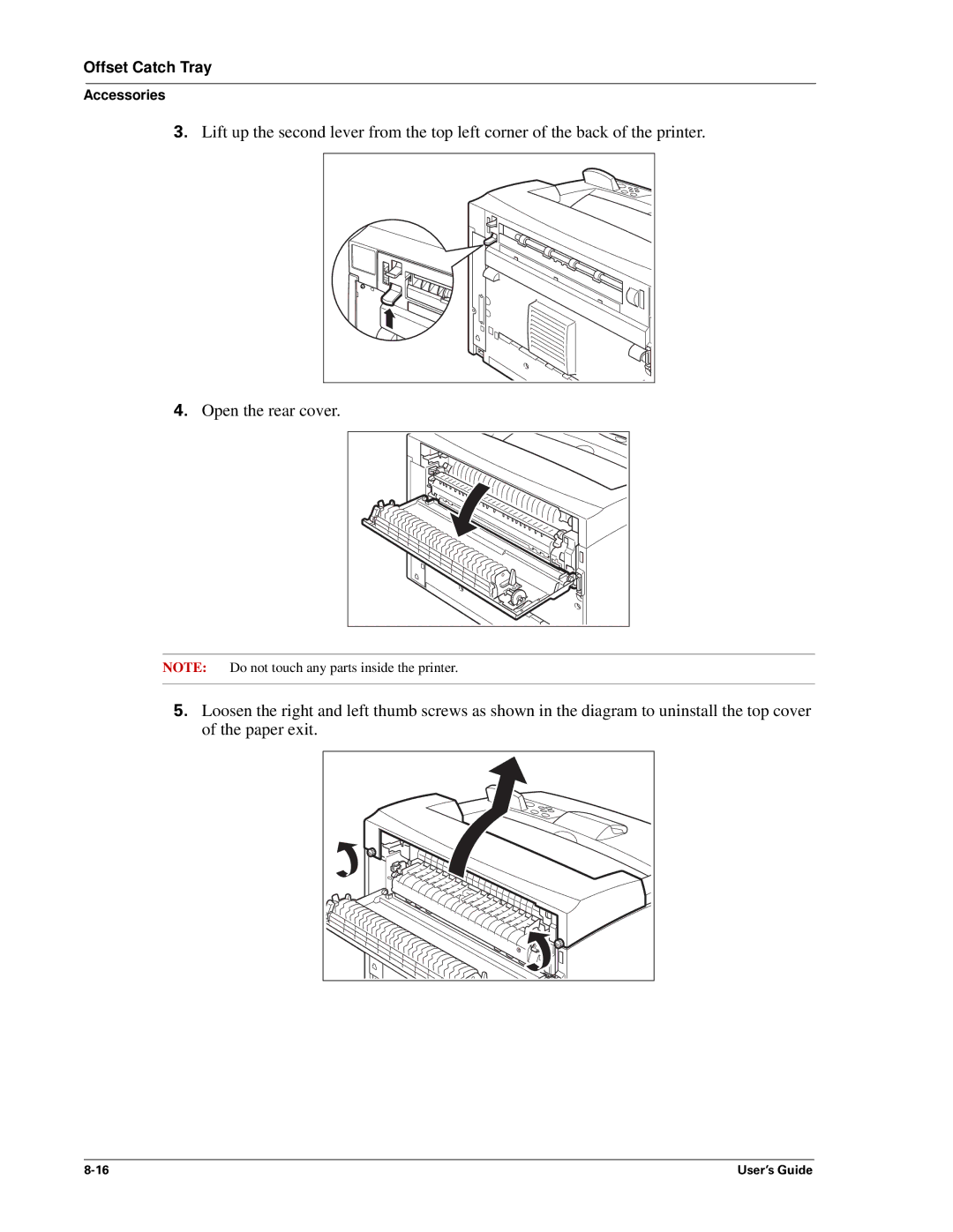 Sharp DX-B350P, DX-B450P manual Offset Catch Tray 