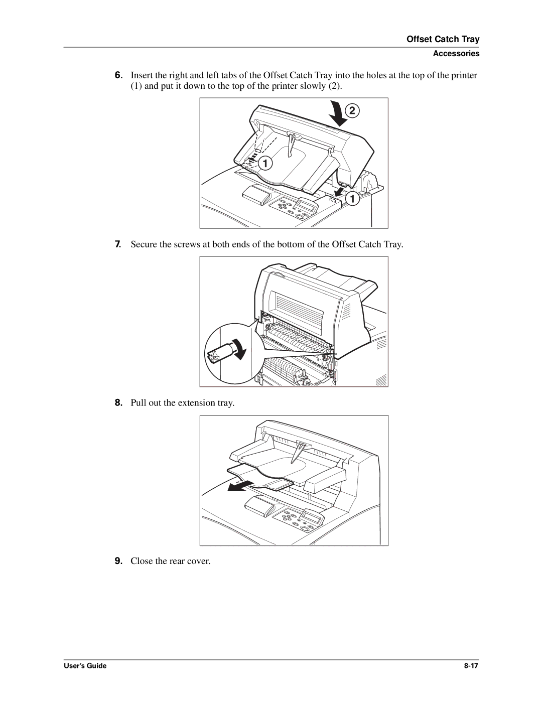 Sharp DX-B450P, DX-B350P manual Offset Catch Tray 