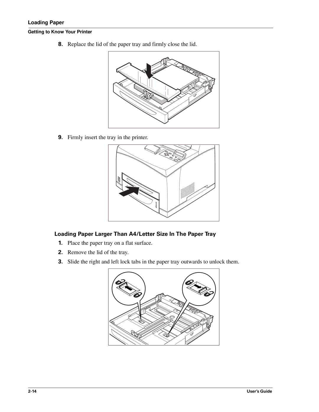 Sharp DX-B350P, DX-B450P manual Loading Paper Larger Than A4/Letter Size In The Paper Tray 