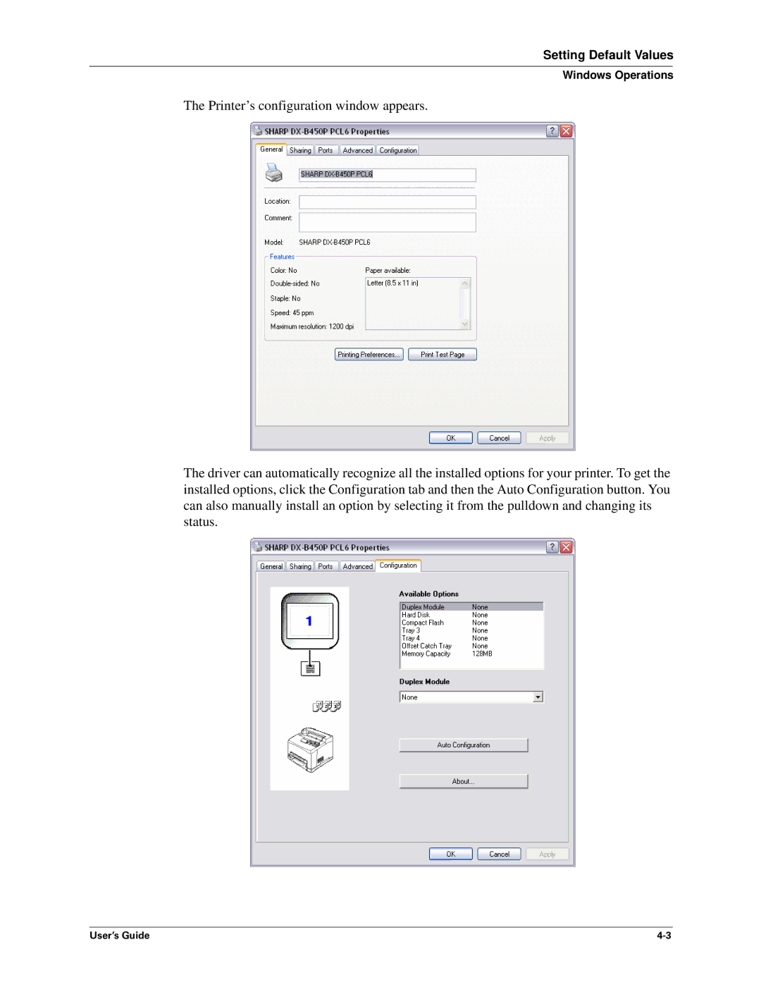 Sharp DX-B450P, DX-B350P manual User’s Guide 