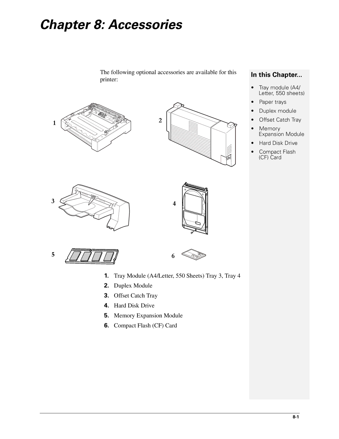 Sharp DX-B450P, DX-B350P manual Accessories 