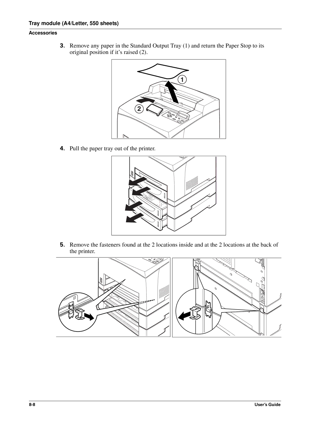 Sharp DX-B350P, DX-B450P manual Tray module A4/Letter, 550 sheets 