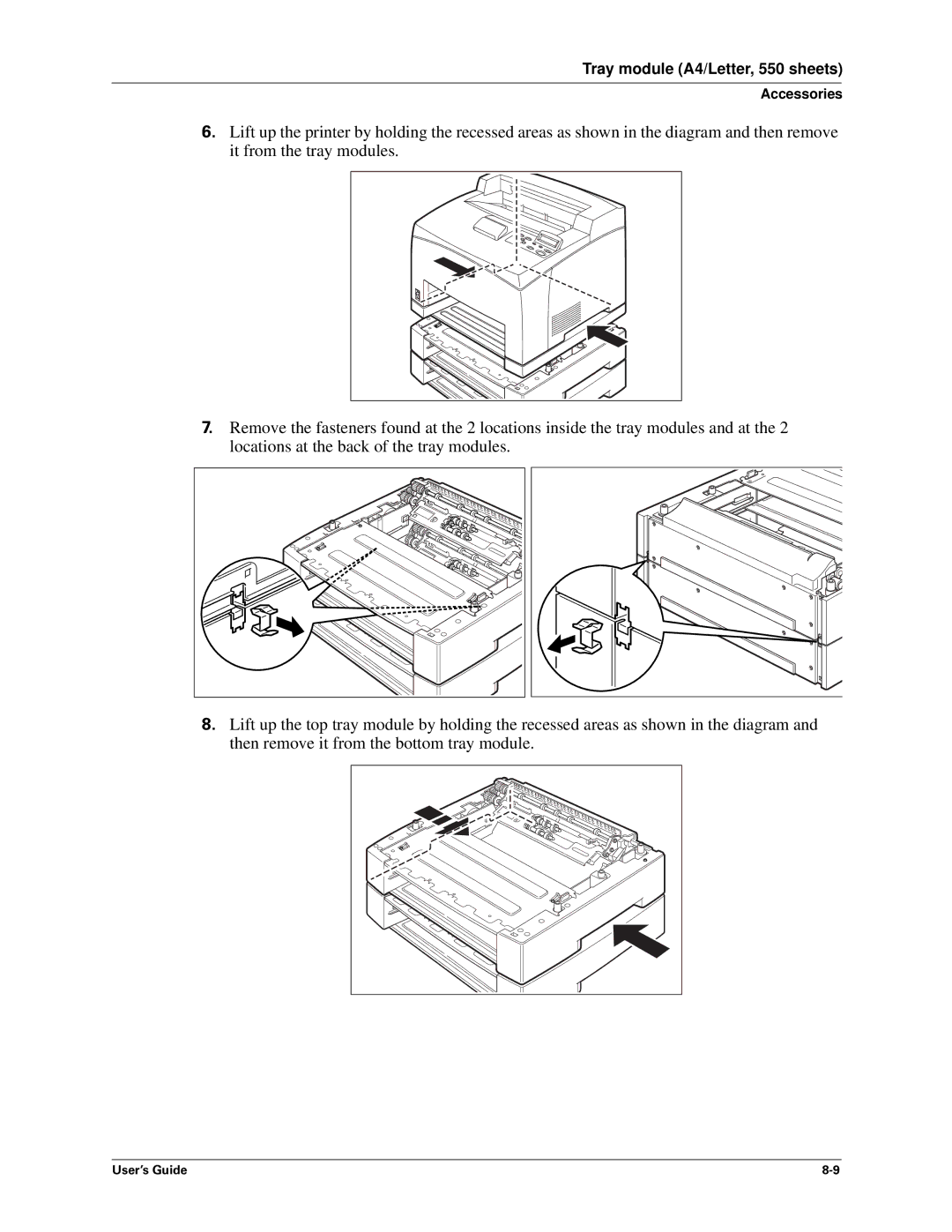 Sharp DX-B450P, DX-B350P manual Tray module A4/Letter, 550 sheets 