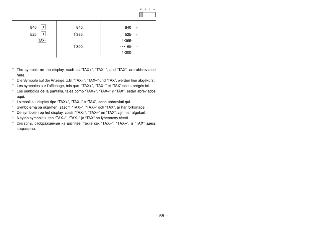 Sharp EL-1801C operation manual 840 + 525 + 