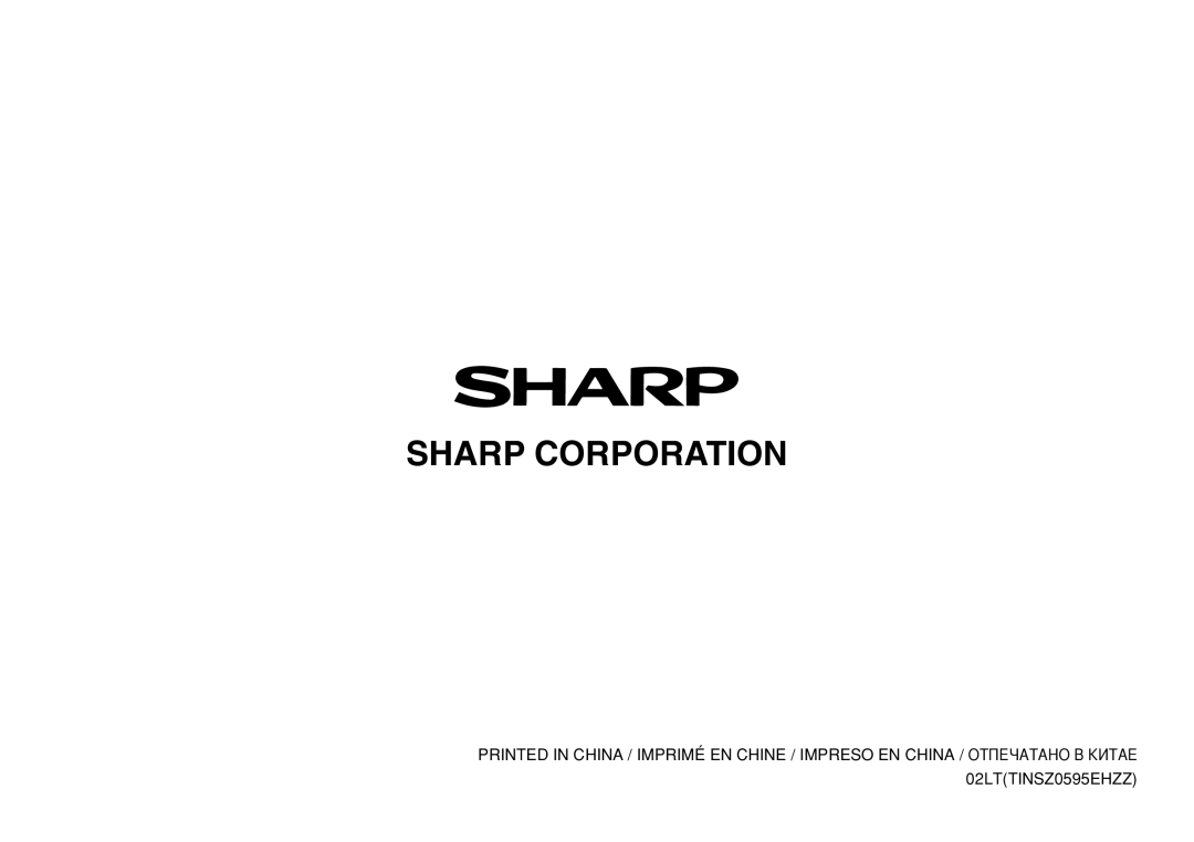 Sharp EL-1801C operation manual Sharp Corporation 