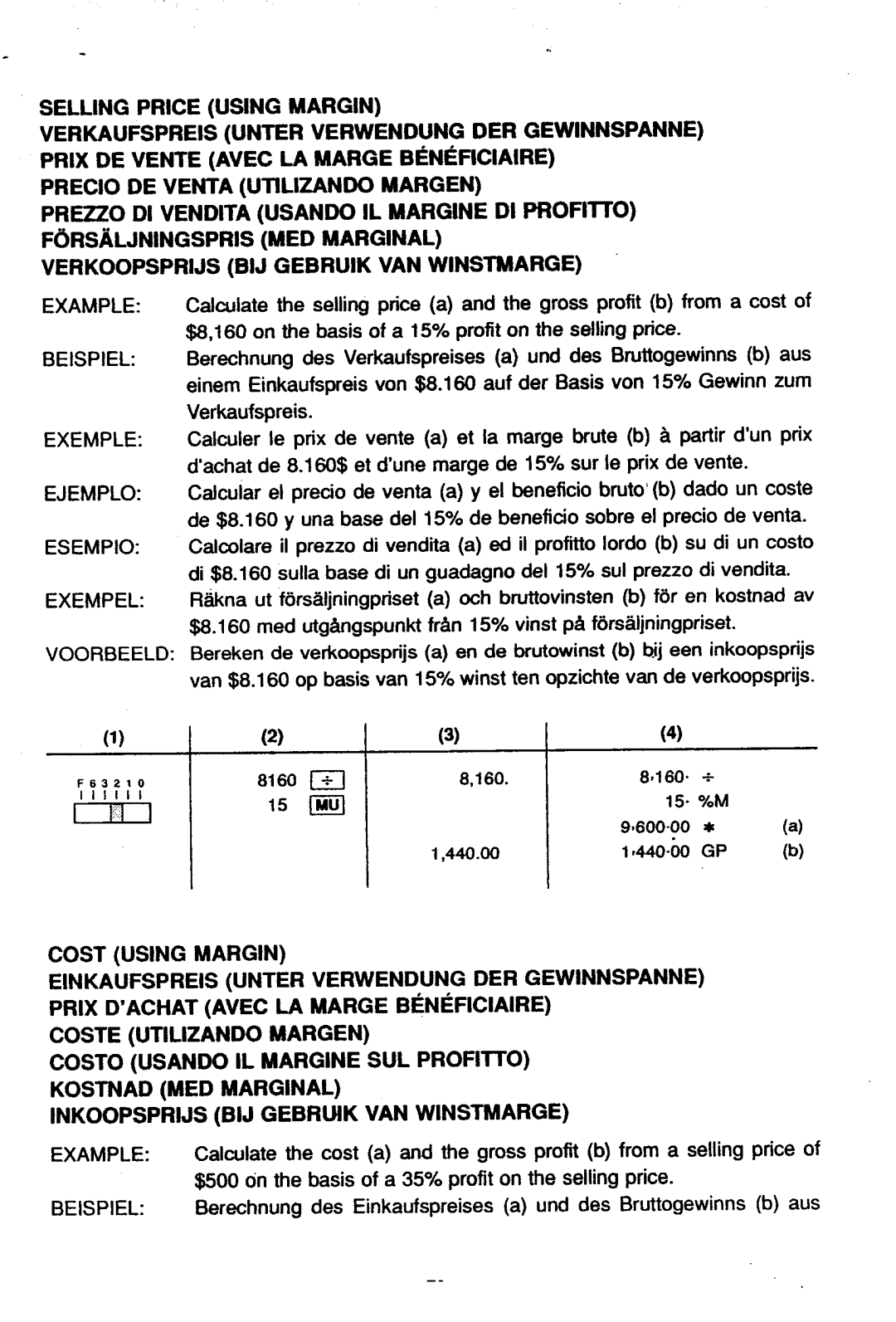 Sharp EL-2630L manual 