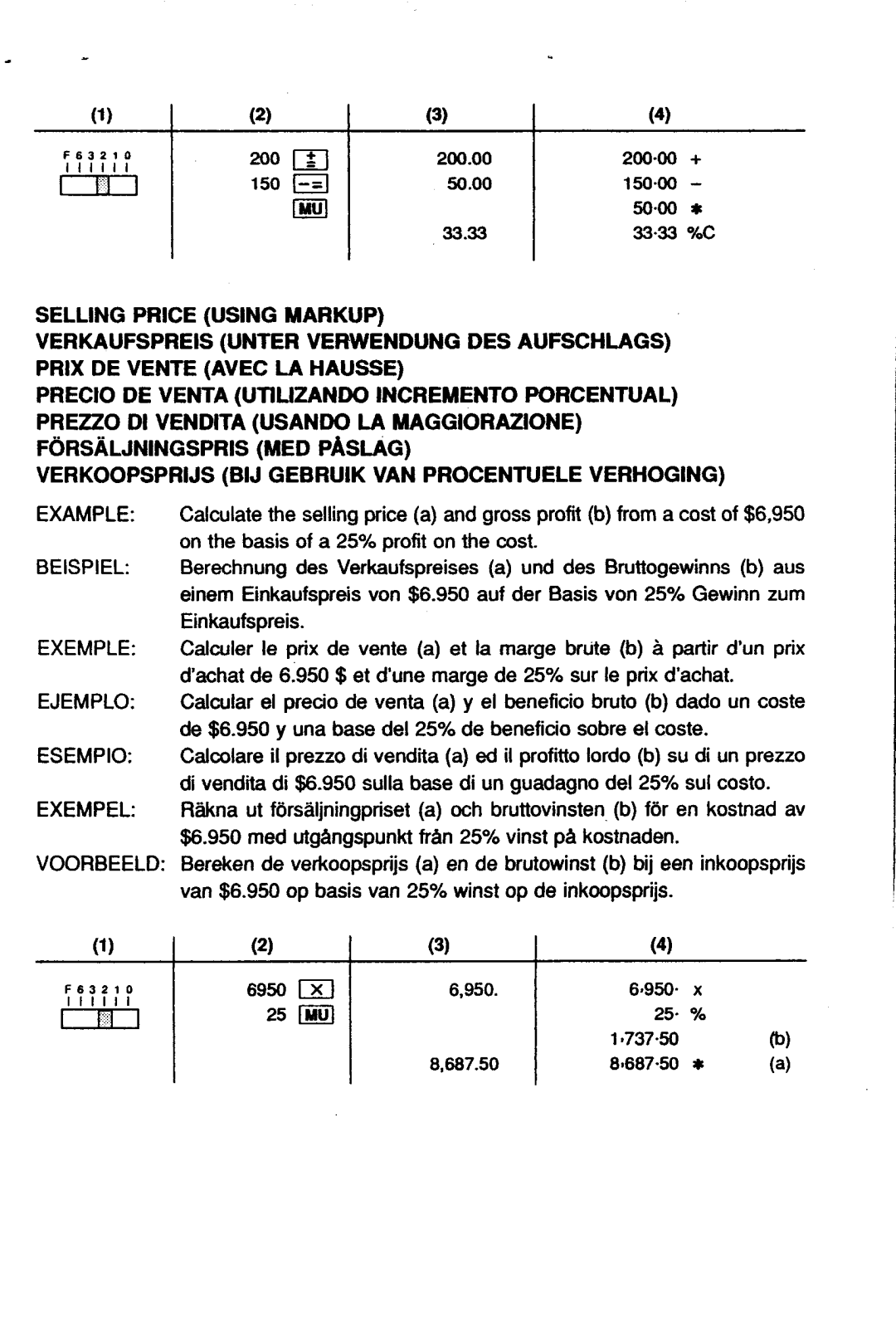 Sharp EL-2630L manual 