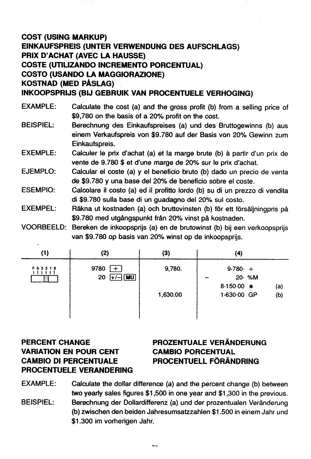 Sharp EL-2630L manual 