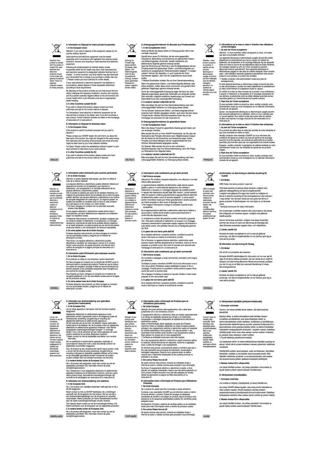 Sharp EL-2901PIII operation manual 