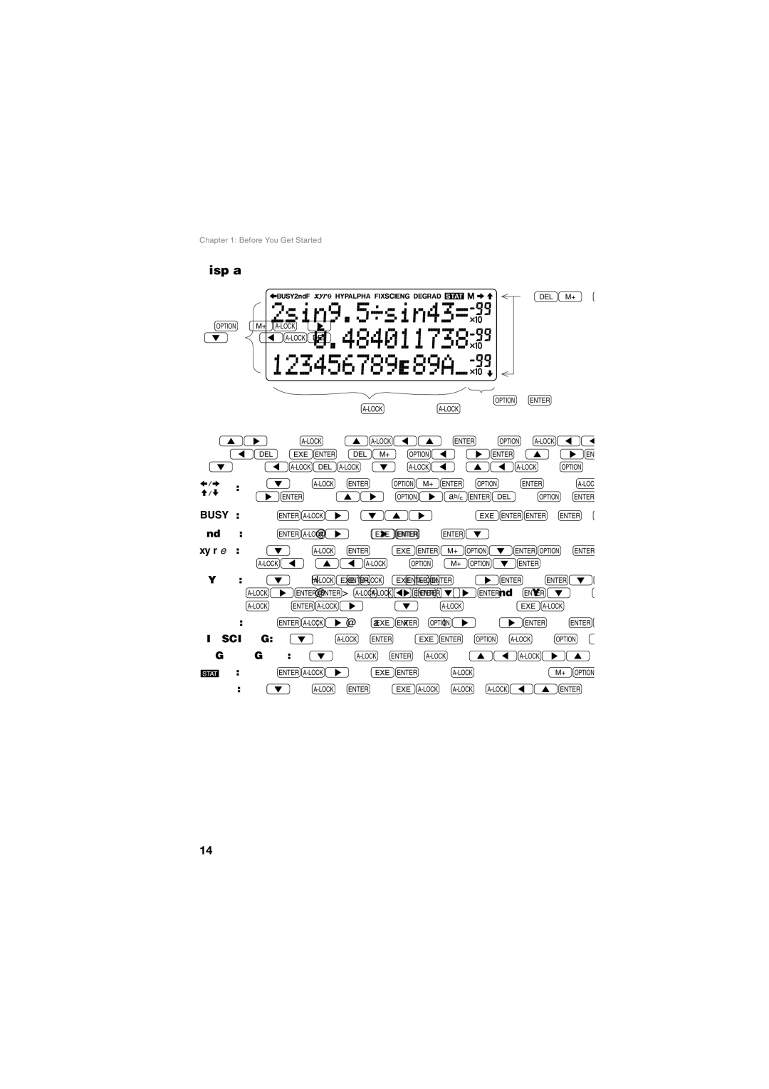 Sharp EL-5250, EL-5230 operation manual Display, 2ndF 