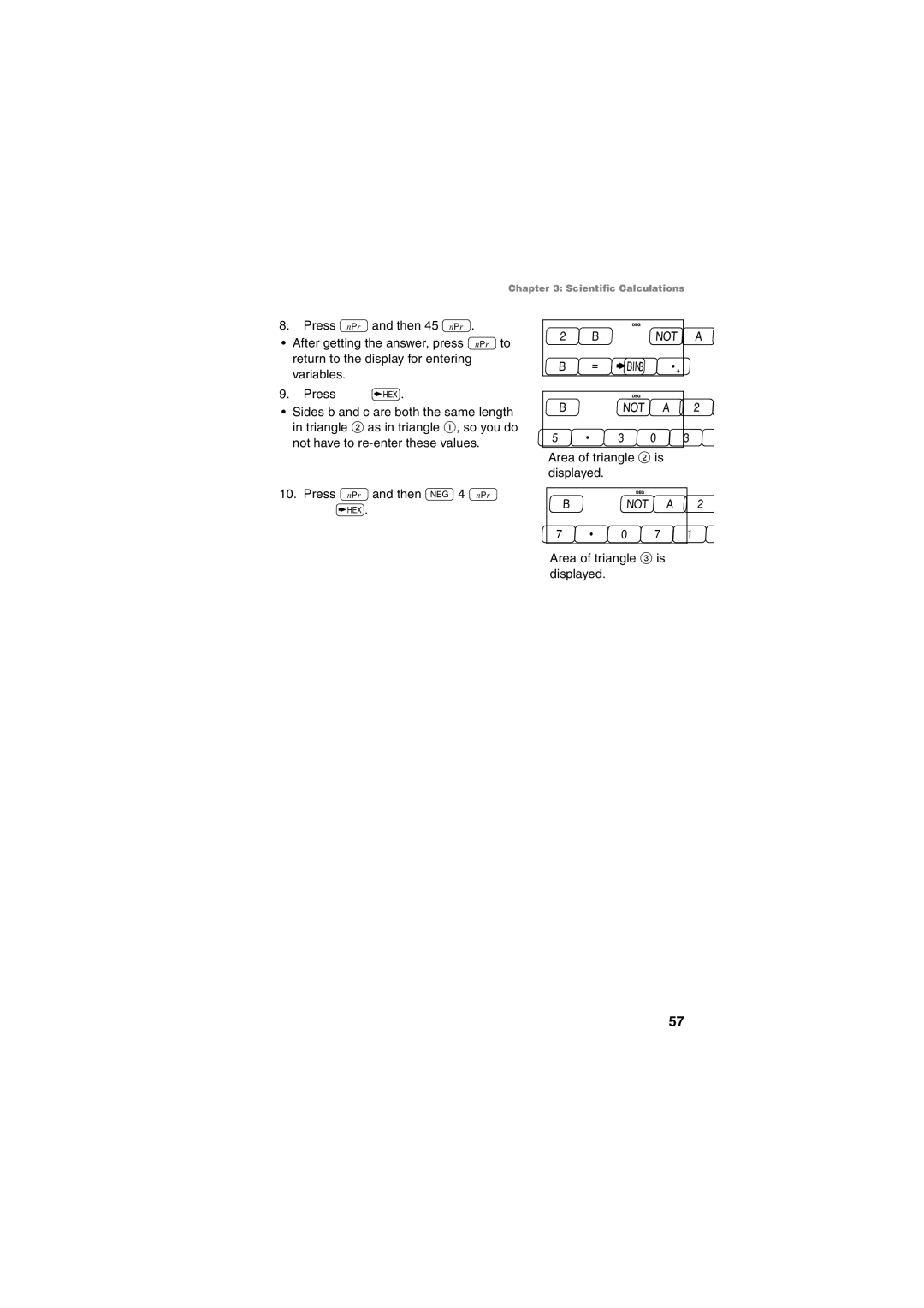 Sharp EL-5230, EL-5250 operation manual 2BCsinA2, BCsinA2= 071067812 