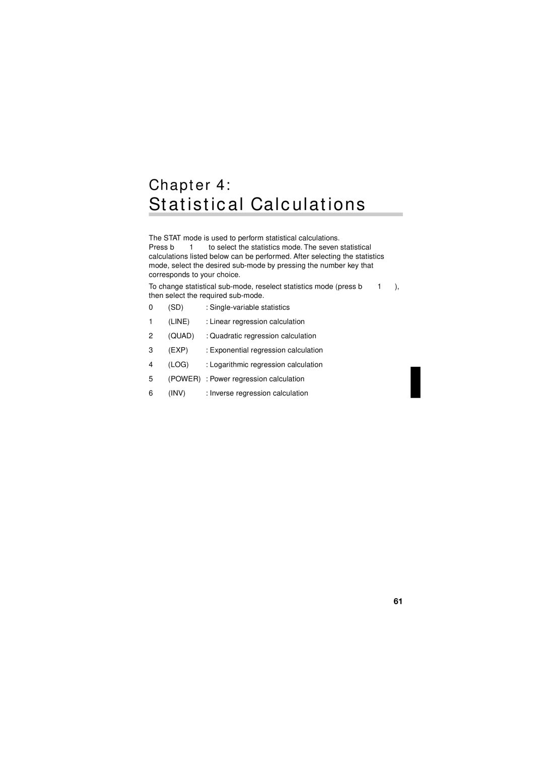 Sharp EL-5230, EL-5250 operation manual Statistical Calculations, Log 