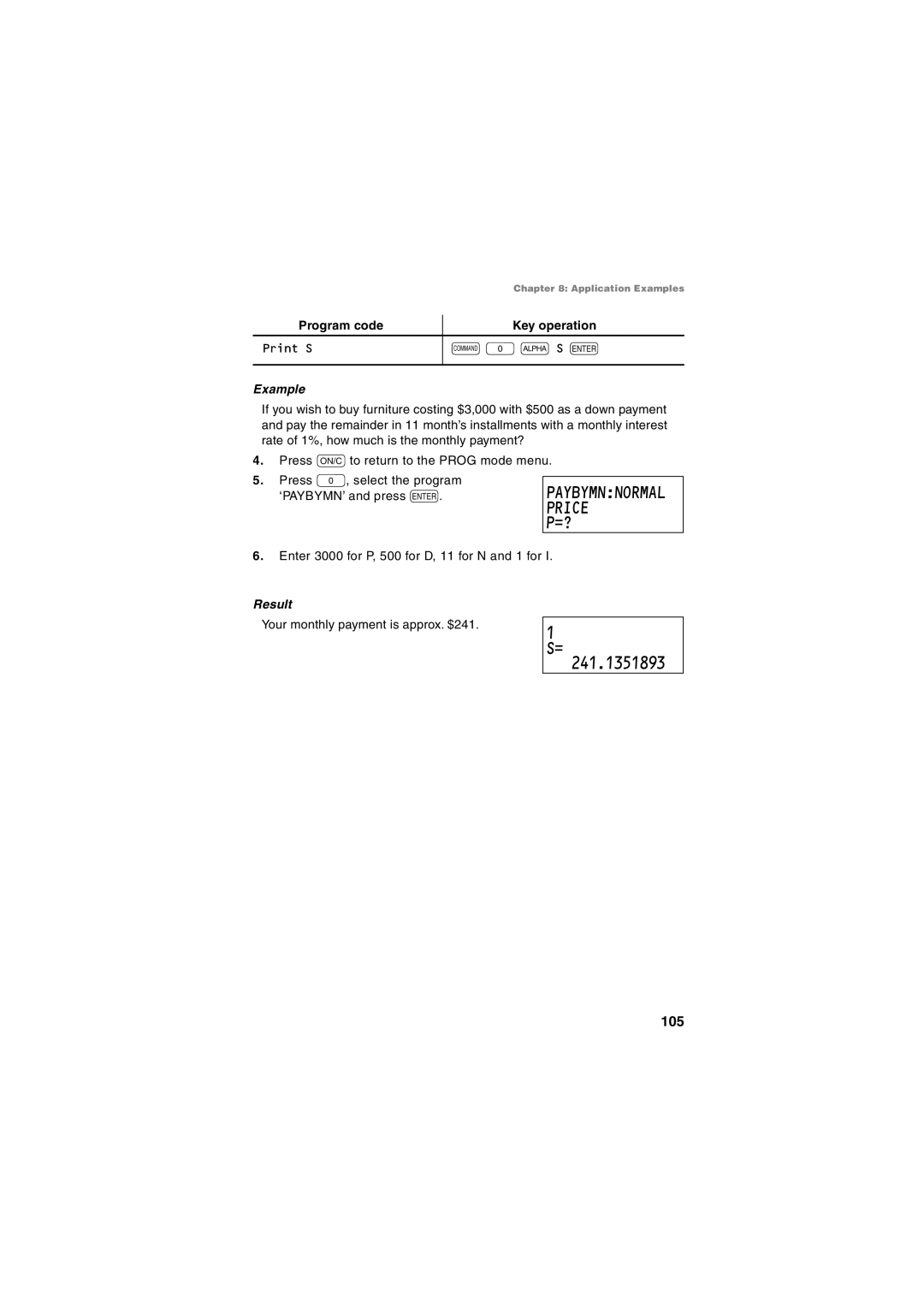 Sharp EL-5230, EL-5250 operation manual Price, Program code Key operation 