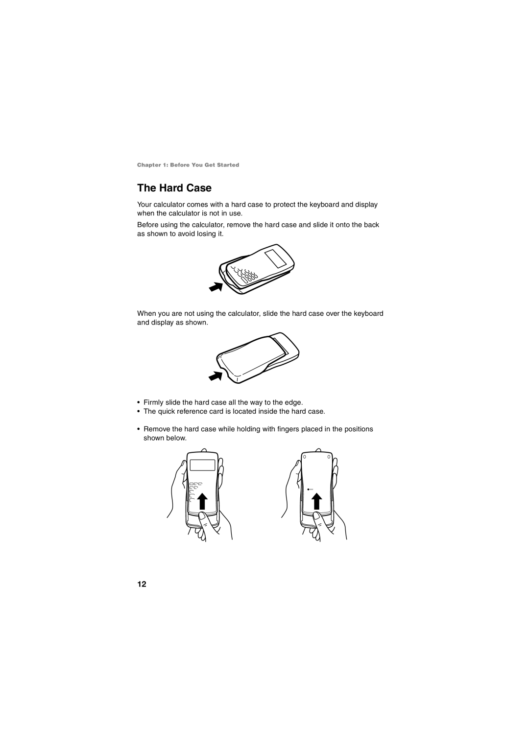 Sharp EL-5250, EL-5230 operation manual Hard Case 