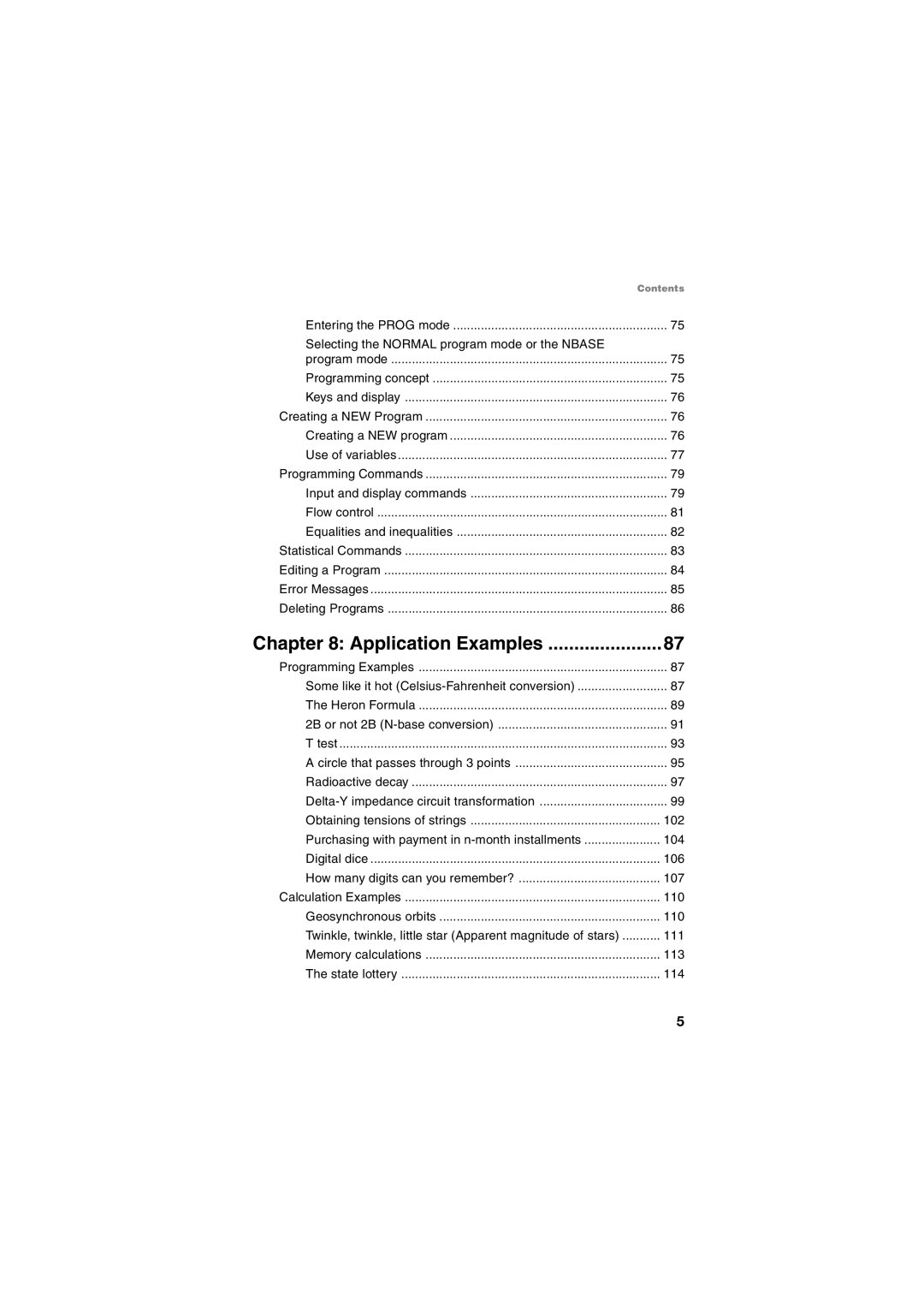 Sharp EL-5230, EL-5250 operation manual Application Examples 