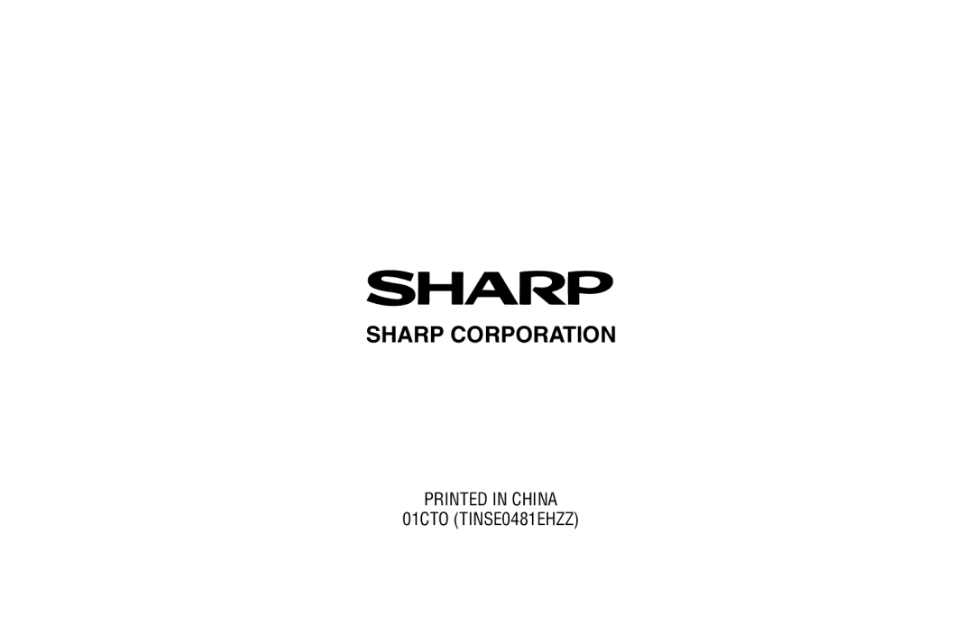 Sharp El-6850, El-6890S, El- 6890 operation manual Sharp Corporation 