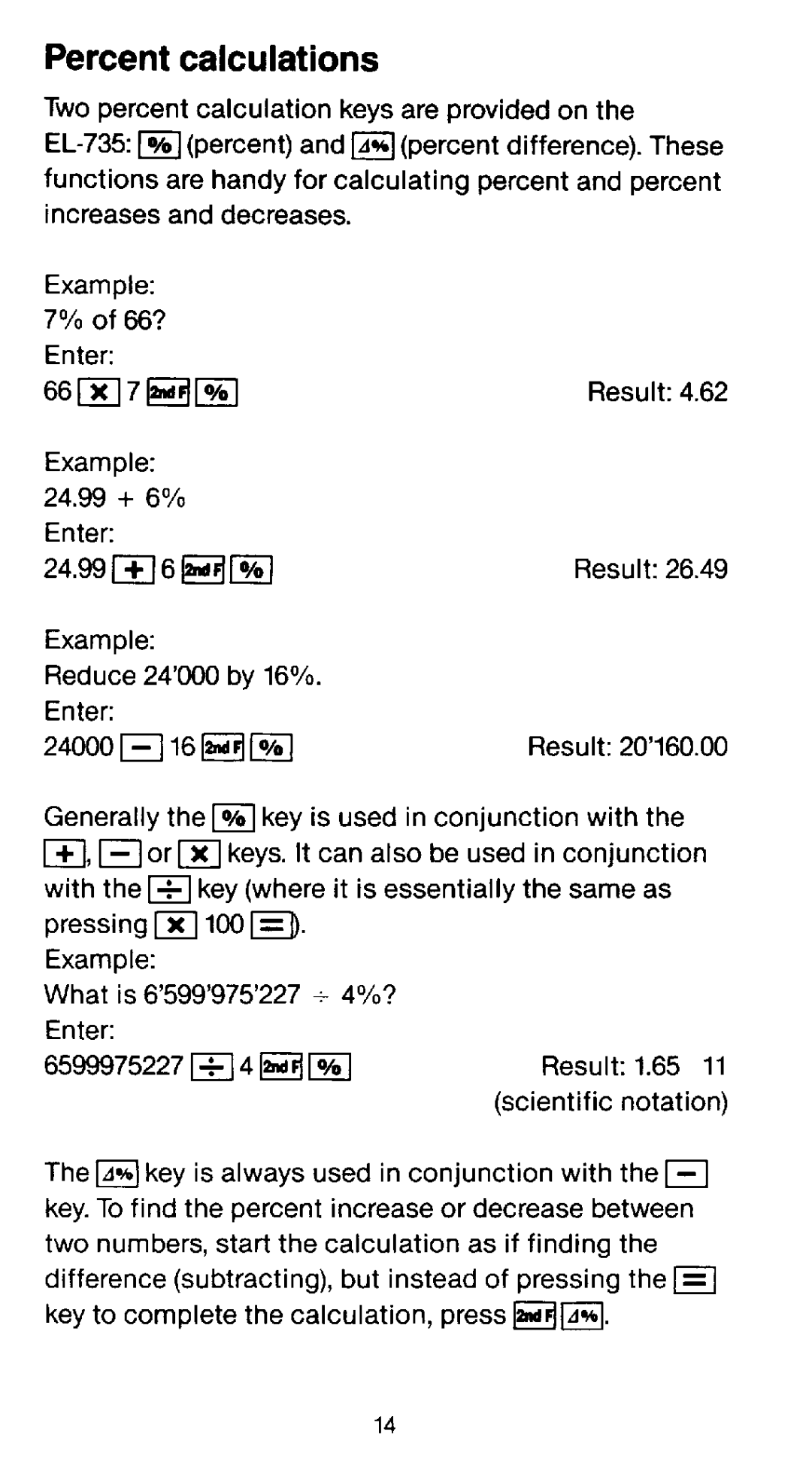 Sharp EL-735 manual 