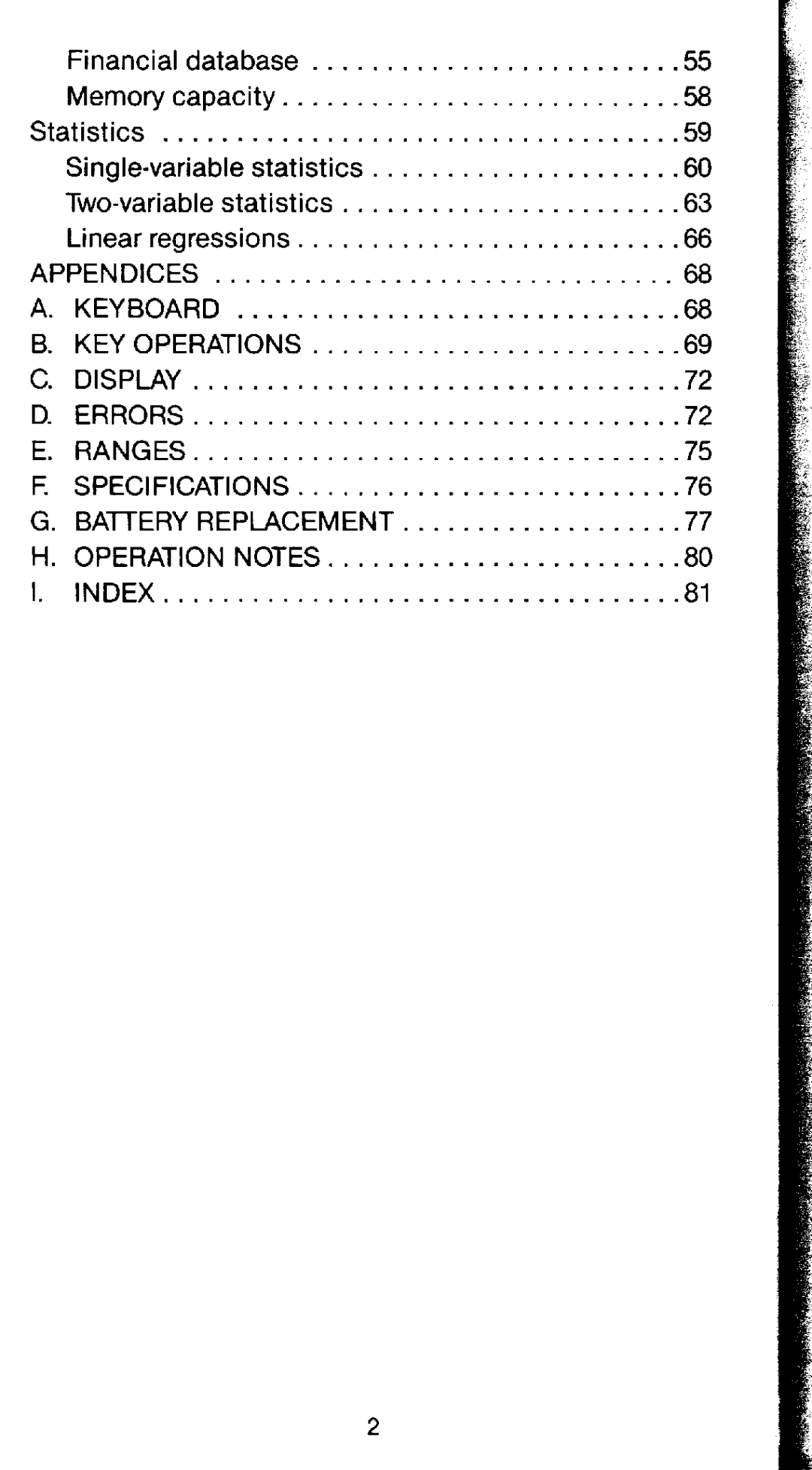 Sharp EL-735 manual 