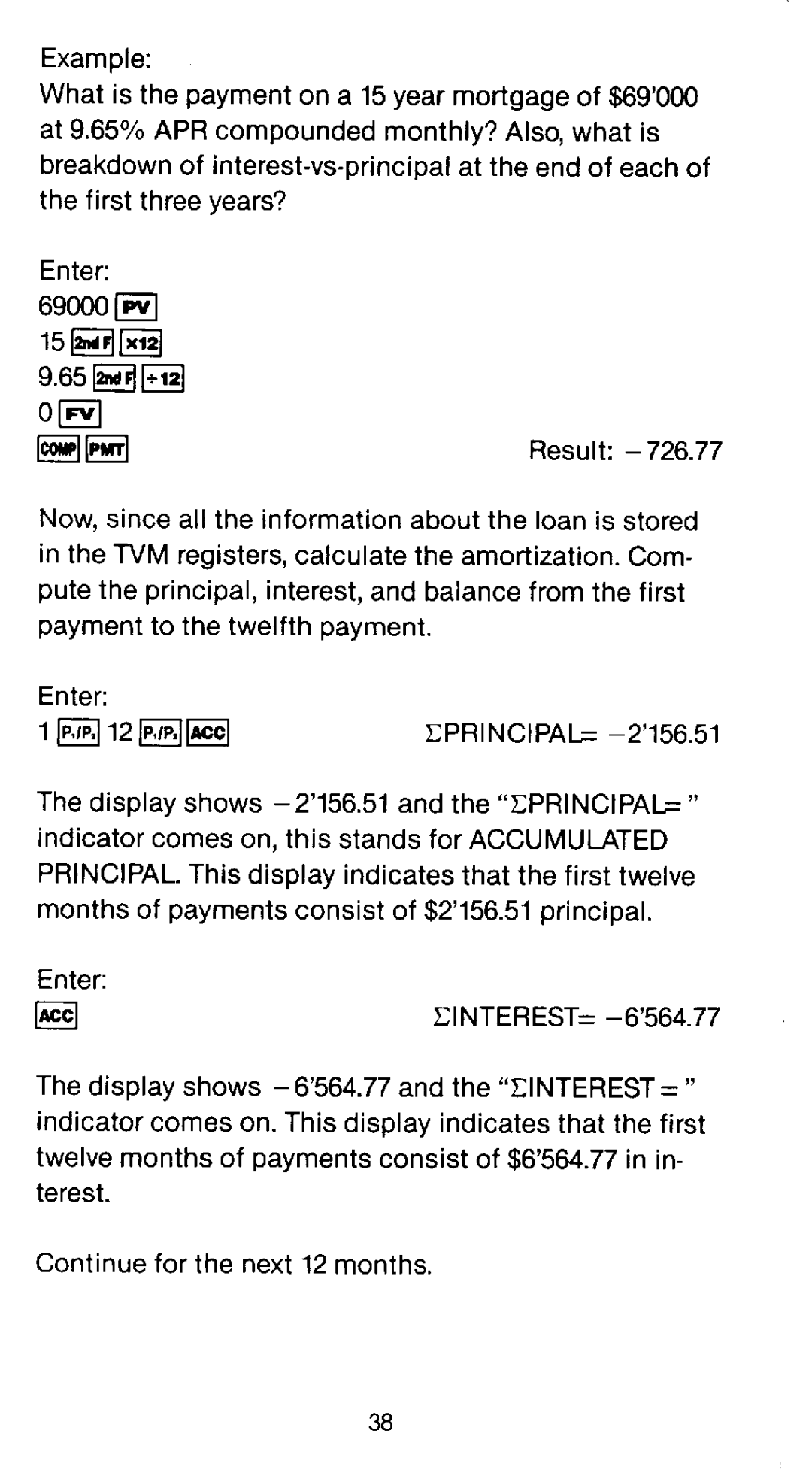 Sharp EL-735 manual 