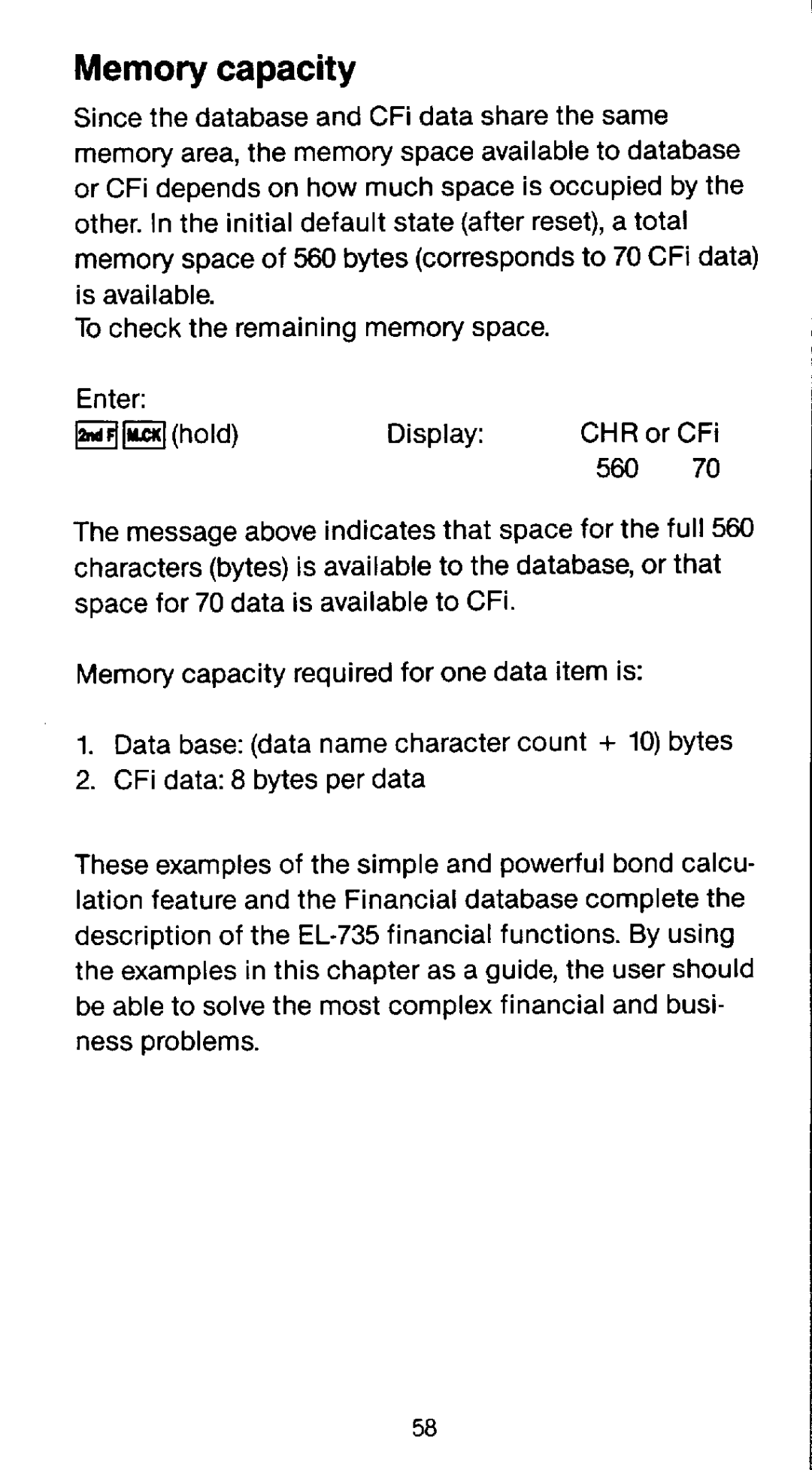 Sharp EL-735 manual 