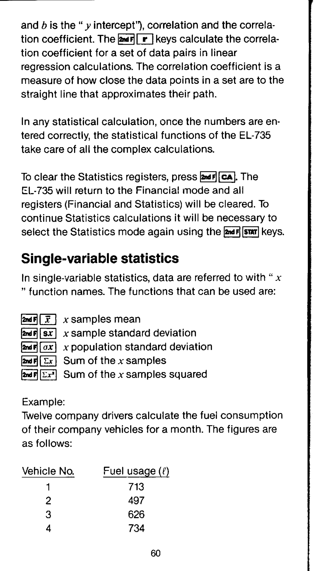 Sharp EL-735 manual 