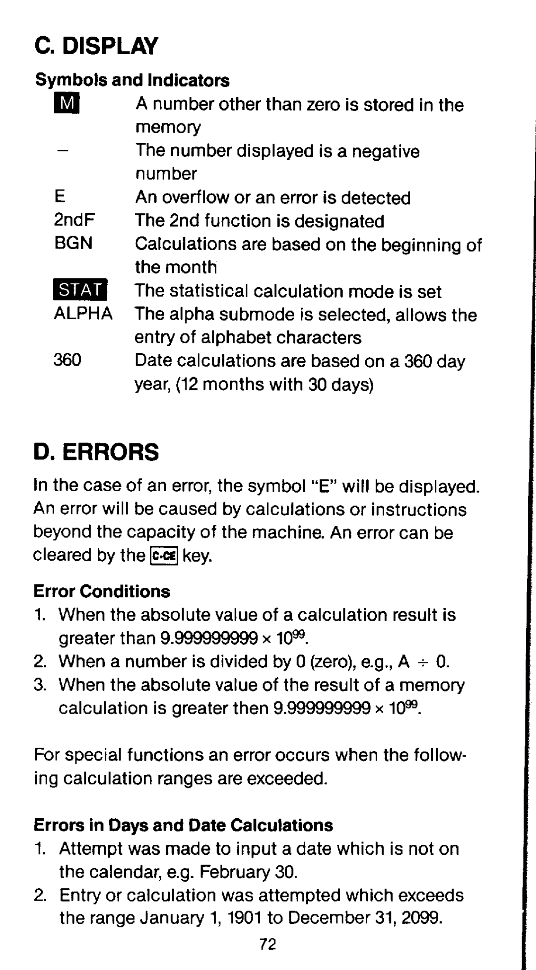 Sharp EL-735 manual 