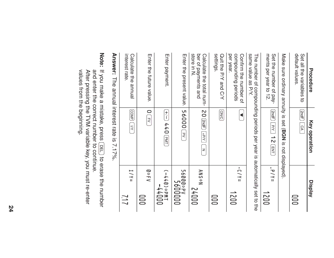 Sharp EL-738 operation manual 1200, 24000, 5600000, 44000, 717 