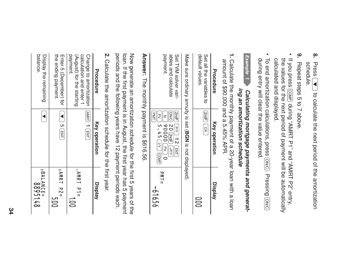 Sharp EL-738 operation manual 61656, 8895148 