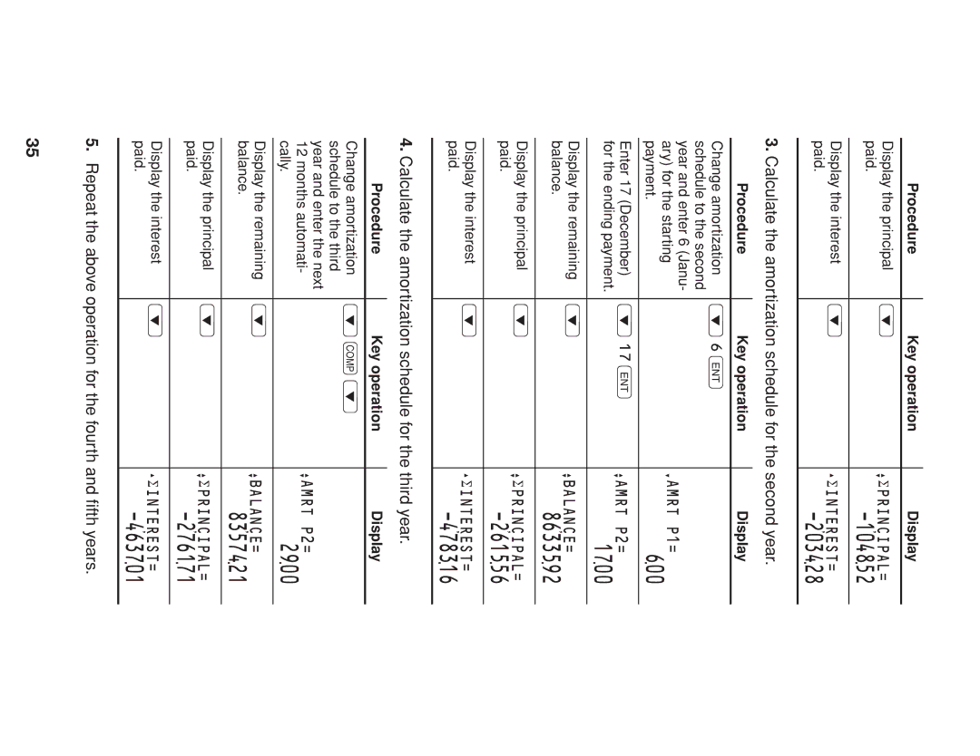 Sharp EL-738 operation manual 104852, 203428, 600, 1700, 8633592, 261556, 478316, 2900, 8357421, 276171, 463701 