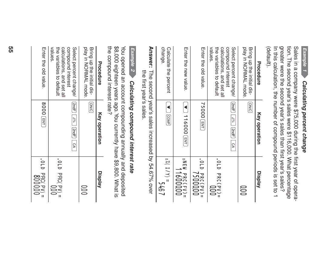 Sharp EL-738 operation manual 7500000, 11600000, 5467, 800000 