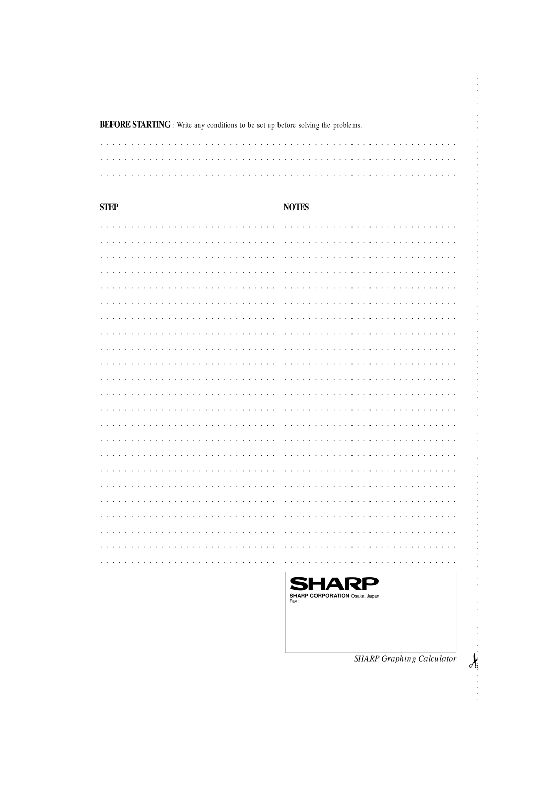 Sharp EL-9650, EL-9400, EL-9600c manual Step 