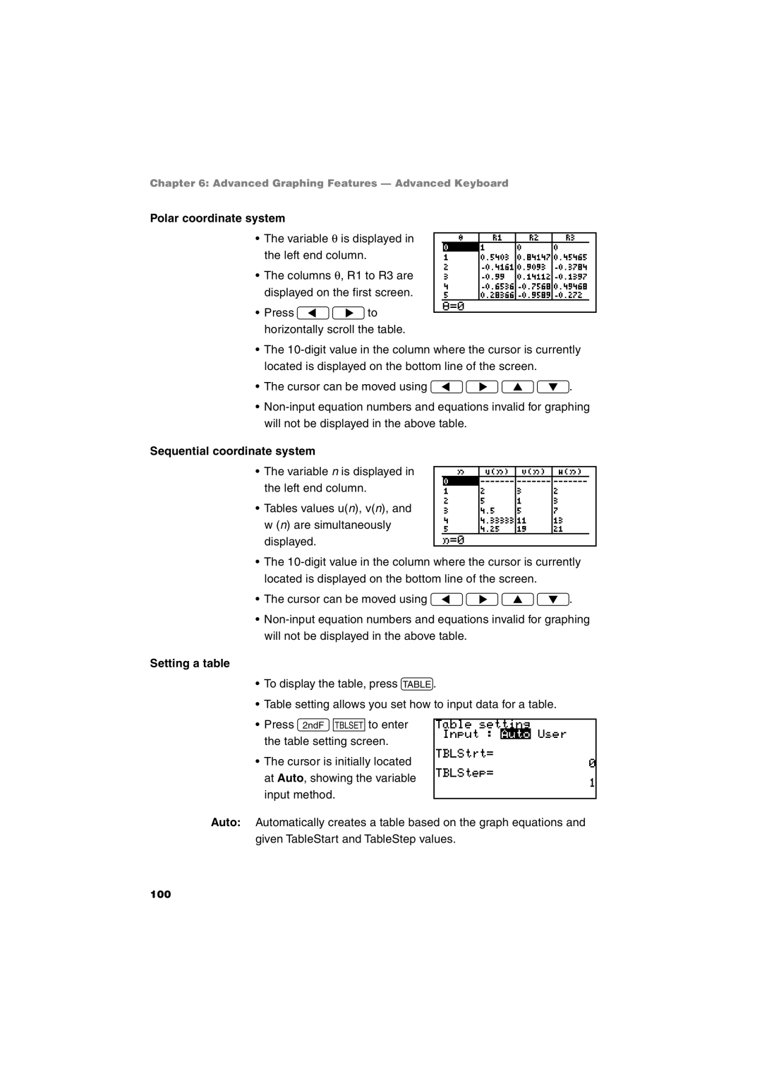 Sharp EL-9900 operation manual Setting a table 