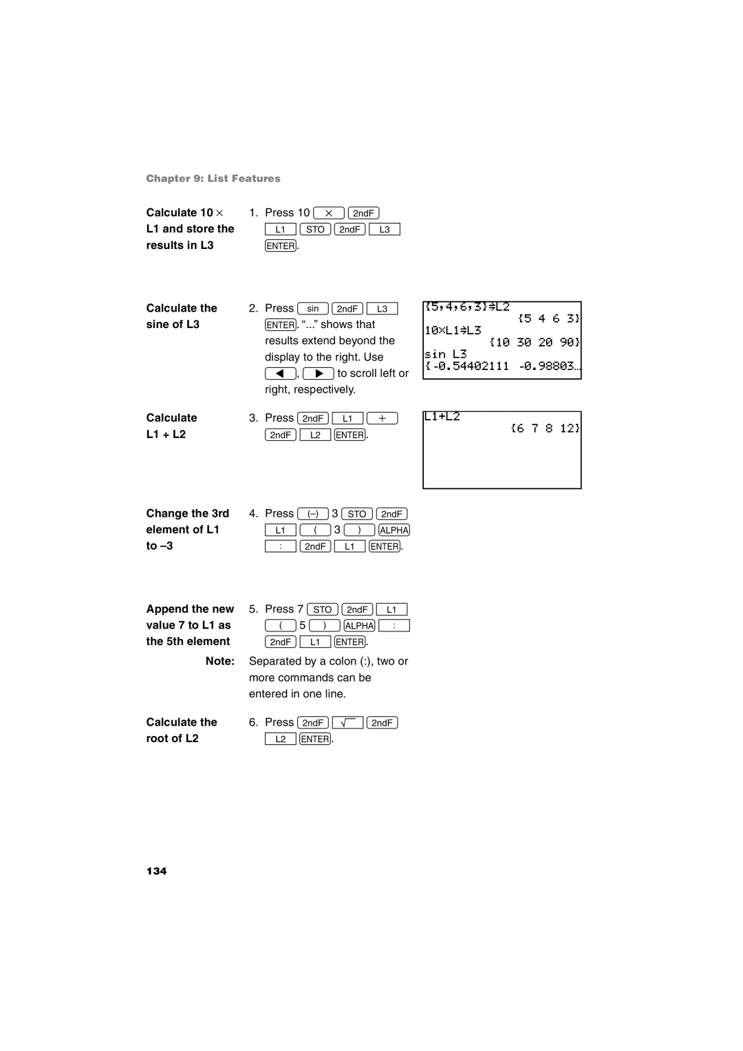 Sharp EL-9900 operation manual Calculate Press @+@ Root of L2 