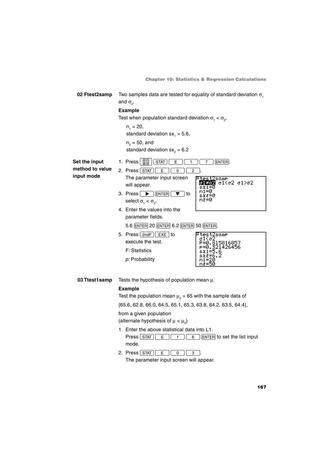 Sharp EL-9900 operation manual 167 