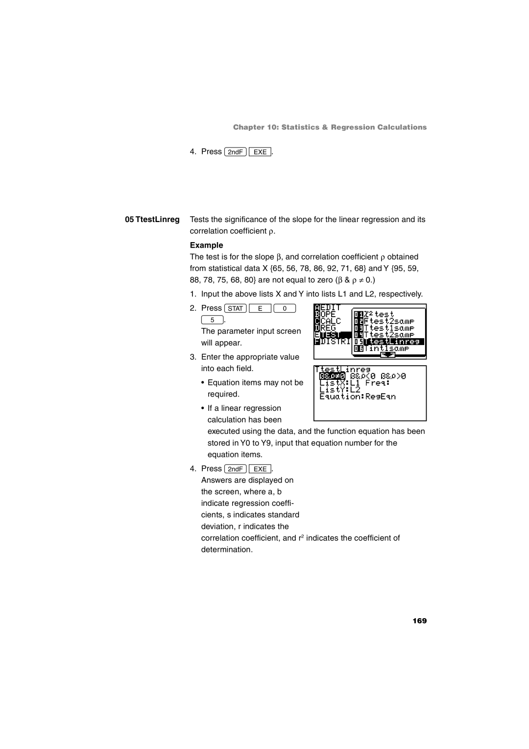 Sharp EL-9900 operation manual 169 