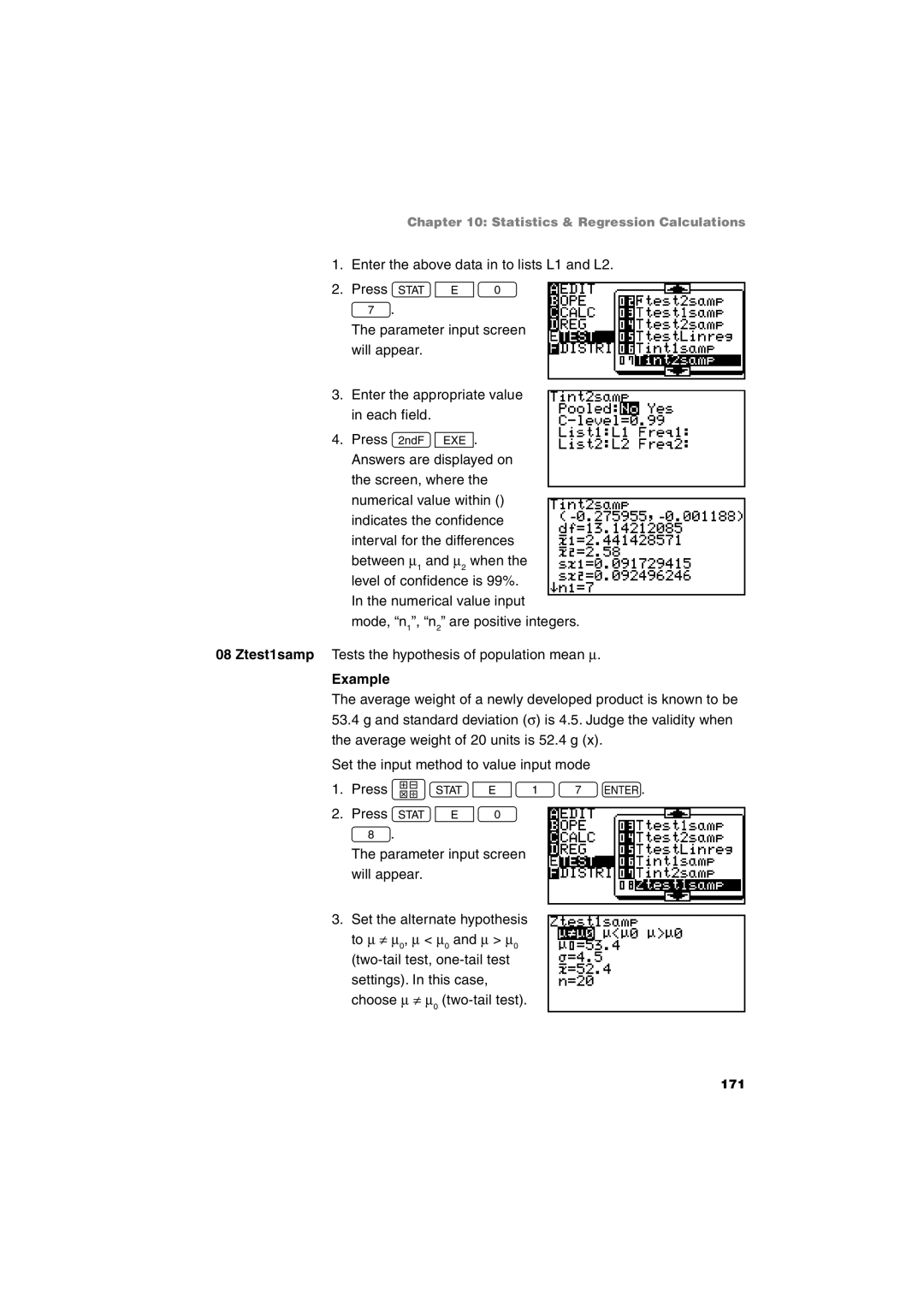 Sharp EL-9900 operation manual 171 