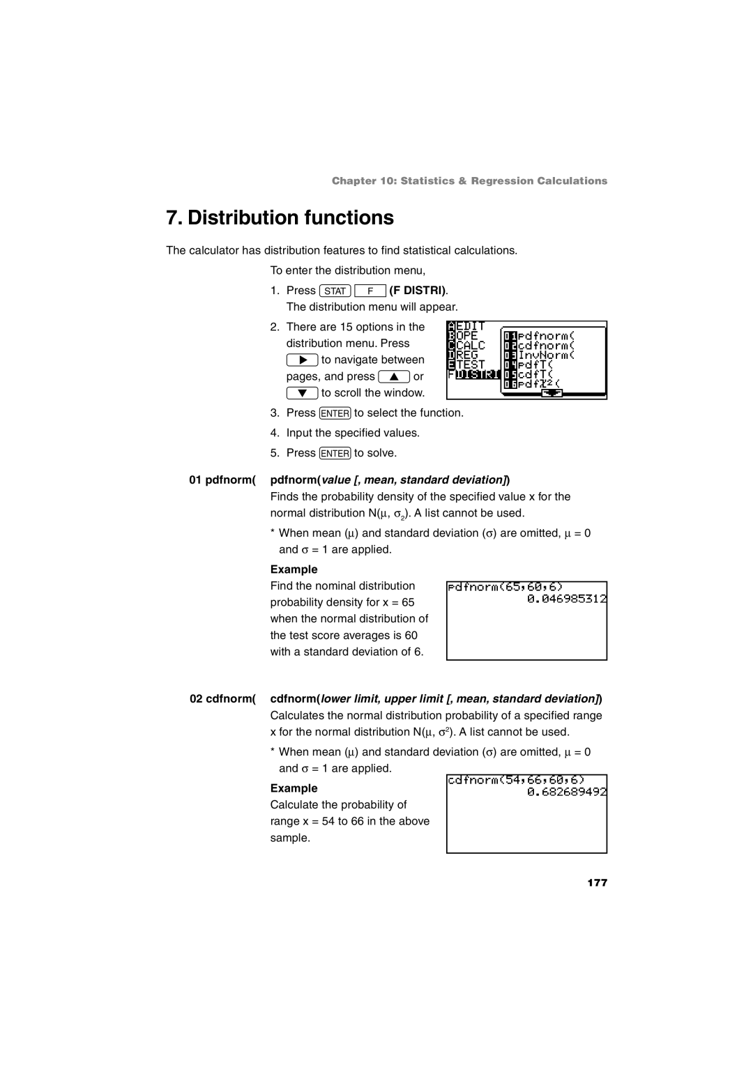 Sharp EL-9900 operation manual Distribution functions 