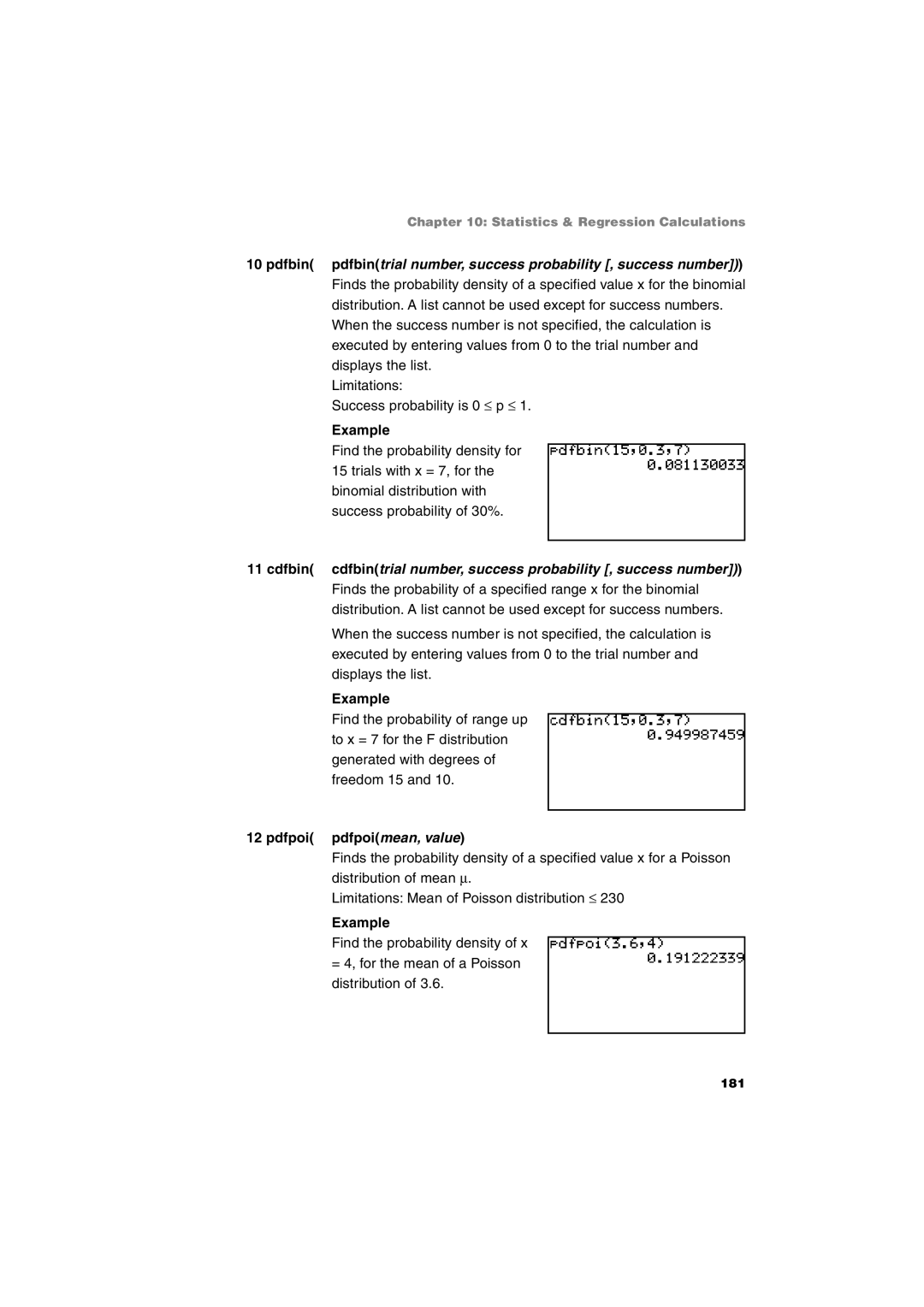 Sharp EL-9900 operation manual 181 