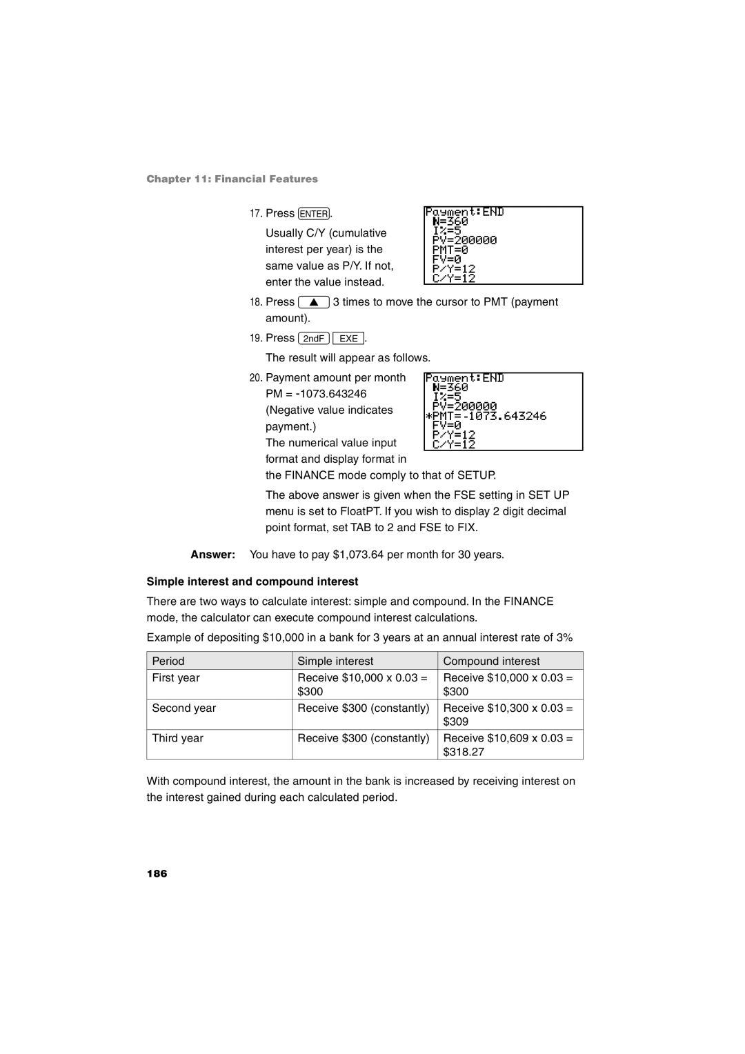 Sharp EL-9900 operation manual Simple interest and compound interest 