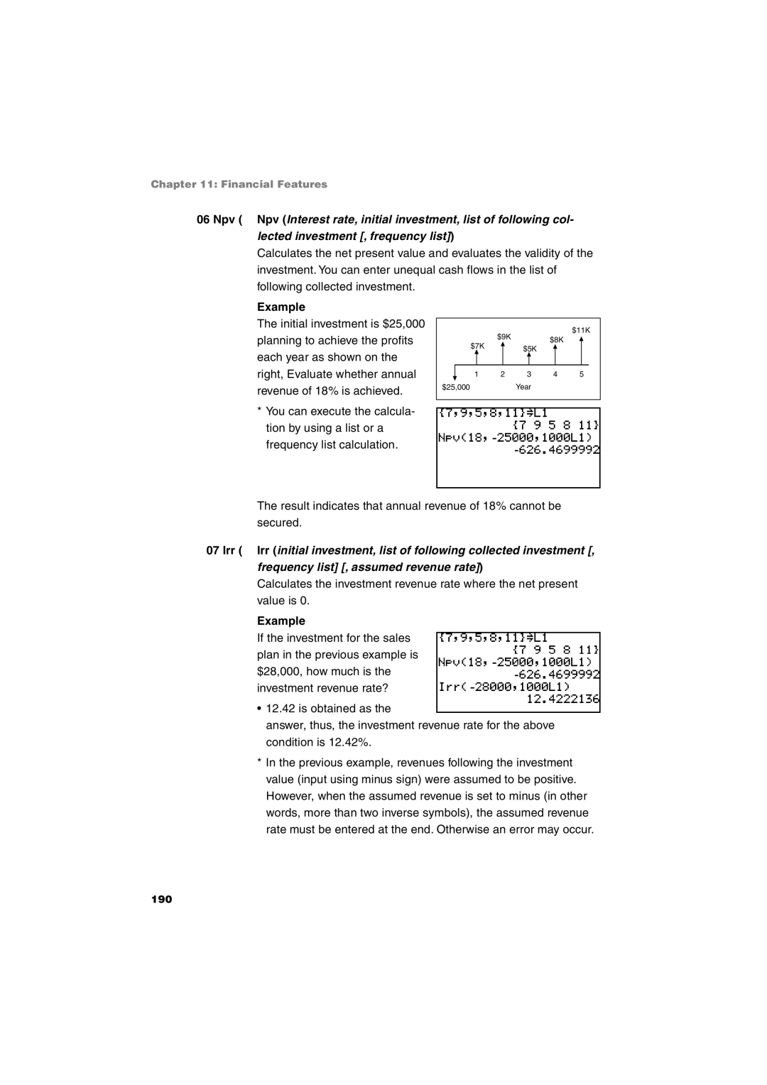 Sharp EL-9900 operation manual 190 