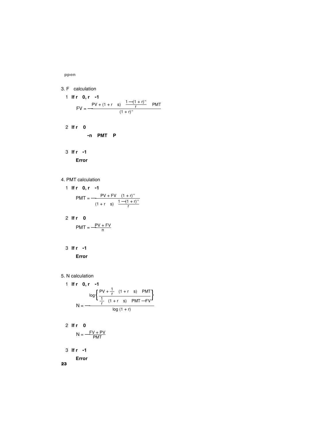 Sharp EL-9900 operation manual FV calculation, PMT calculation 