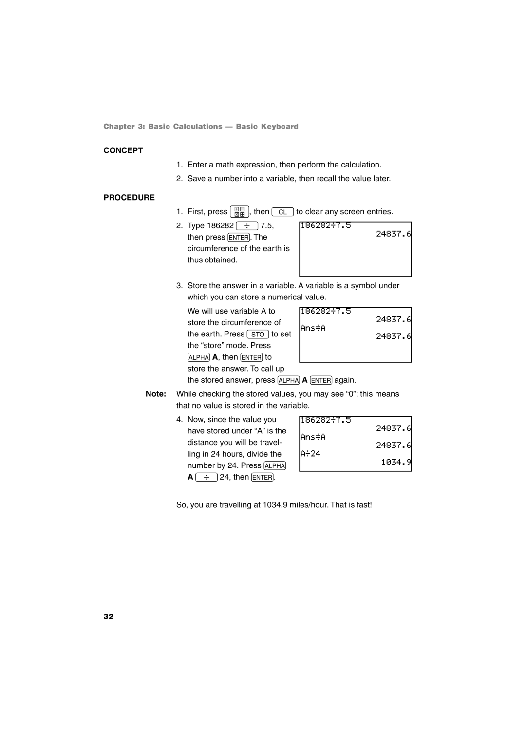 Sharp EL-9900 operation manual Concept, Procedure 