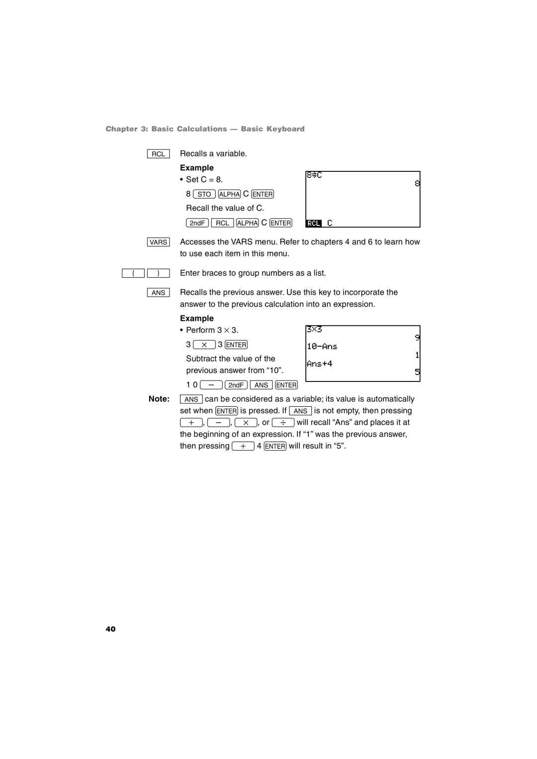 Sharp EL-9900 operation manual Rac E 