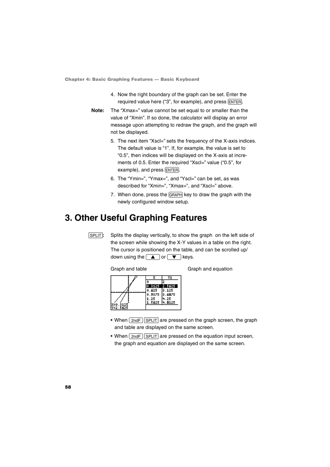 Sharp EL-9900 operation manual Other Useful Graphing Features 