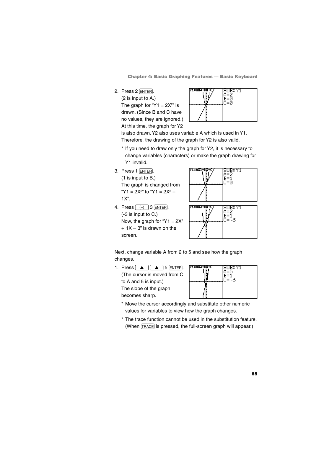 Sharp EL-9900 operation manual Basic Graphing Features Basic Keyboard 